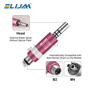Kit de turbine dentaire à faible vitesse, moteur pneumatique, droite/à angle droit, 2/4 trous - Product Image 4