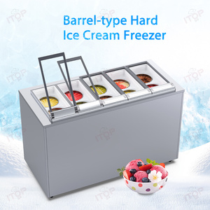 วางบนโต๊ะพื้นที่ขนาดเล็กจอแสดงผลไอศกรีมแบบอิตาลีตู้โชว์ไอศครีม - Product Image 2