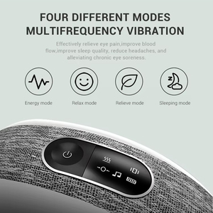 Wholesale Rechargeable Foldable Beauty Eye and <b>Head</b> <b>Massager</b> With Heat Compression Vibration Music Function ST-201 Beauty Eye Ma - Product Image 3