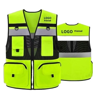 Vêtements de <span class=keywords><strong>gilets</strong></span> réfléchissants de sécurité de vente chaude avec l'utilisation multi-poches d'activité de <span class=keywords><strong>porte</strong></span> - Product Image 3