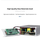 Station de Retravail à Air Chaud T210 avec Affichage Numérique, Température Réglable, Anti-Statique, pour Réparation de Cartes Mères de Téléphones, PCB, BGA, SMD