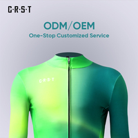 Maillot de cyclisme respirant et anti-humidité pour hommes, haute élasticité, protection solaire UV, manches longues, pour le cyclisme sur route