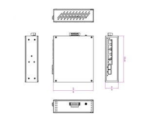 4-Ports L2+ Managed Network <b>Switches</b> 4*GE+2*GF SFP Ports Industrial <b>Switch</b> 4 Port Gigabit <b>Ethernet</b> for CCTV - Product Image 3