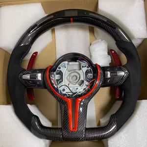 Accesorios Personalizados para Automóviles, Volante LED de Fibra de Carbono para <span class=keywords><strong>BMW</strong></span> Serie F10 F15 F16 F25 F26 F30 F32 F35 F39 F80 F82 <span class=keywords><strong>M5</strong></span> M2 - Product Image 5
