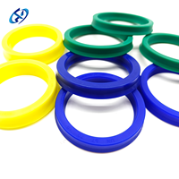 Segel Piston silinder hidrolik tipe U UN SMD IDI IDI H605 halite PU, segel minyak poliuretan segel batang hidrolik