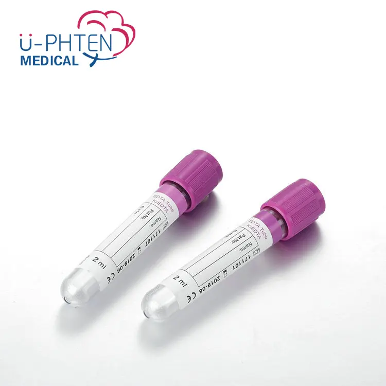 U-phten 의료 진공 혈액 수집 튜브 플라스틱 및 유리 외과 실험실 사용 공장 핫 세일 좋은 가격