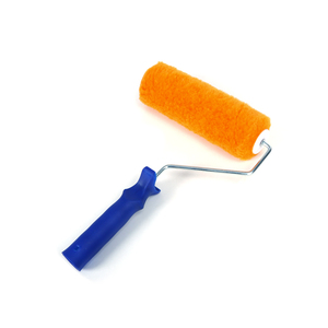<span class=keywords><strong>Rouleau</strong></span> <span class=keywords><strong>de</strong></span> <span class=keywords><strong>peinture</strong></span> murale acrylique industriel/bricolage <span class=keywords><strong>de</strong></span> 9 pouces pinceau personnalisable OEM support rayures colorées manche jaune en polyester - Product Image 6