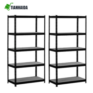 Estantes de almacenamiento apilables para tiendas minoristas sin pernos de 5 niveles, estantes de acero, stock de exhibición resistente para estanterías de almacén - Product Image 2