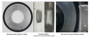 التحكم في المعالج الدقيق الرمال الجافة 60 الشاطئ صلابة عجلة المطاط آلة اختبار كشط - Product Image 2