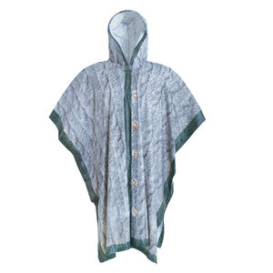 شهادة BSCI ، معطف واق من المطر من البوليستر ، معطف ثقيل أزرق مقاوم للماء للبالغين ، معطف واق من المطر طويل للرجال - Product Image 5