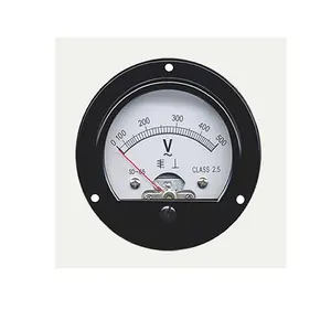 Electrical Instruments Round analog voltmeter SO-65