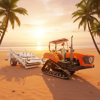 Balayeuse de plage à eau froide diesel HANDSOMER2500, neuve, 380V, machine de nettoyage d'écrans pour sable et débris, garantie 1 an
