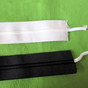 Cinturillas Elásticas Personalizadas de Látex Ajustables de 5 cm <span class=keywords><strong>en</strong></span> Blanco y Negro, Modelo YQ-EK24, para Accesorios de Pantalones - Product Image 4