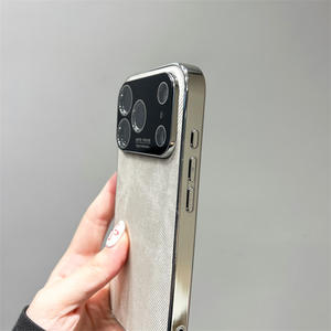 Nouveau Style verre grande fenêtre coque de téléphone pour apple 17 <span class=keywords><strong>Pro</strong></span> Max étui magnétique givré pour apple 16 <span class=keywords><strong>Pro</strong></span> Demin motif - Product Image 4