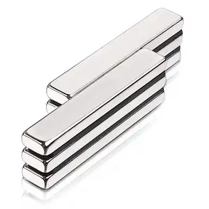 Custom size Strong Ndfeb Bar Magnet Sheet Magnetic Strips N52 Rare Earth Magnets