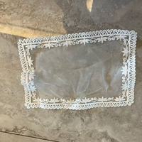 Tarjetas de Visita y Posavasos Personalizados con Encaje de Corazón, Decoración de Boda Personalizada para una Mesa Romántica, Adornos para el Hogar para Fiestas