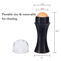 Rouleau absorbant d'huile pour le visage en pierre volcanique naturelle, outil de contrôle de l'huile, rouleau absorbant d'huile pour le visage en pierre naturelle