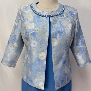 Vestido Casual de Gasa para Mujer, Talla Grande, Corte Lápiz, con Diamantes, Servicio ODM - Product Image 4