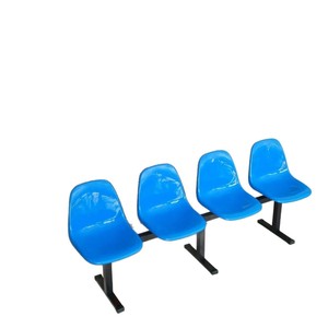 Banco Público de Plástico para Exteriores, Tres Plazas, para Interiores y Exteriores, para Descanso, Cancha de Baloncesto, Parque, Supermercado, Área de Espera - Product Image 5