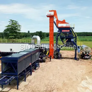 Asphalt Plant Mobile Asphalt Mixing Plant 80-160TPH Mobile Batch Mix Asphalt Plant For Sale