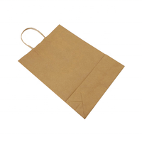 Sac en papier kraft personnalisé avec poignée Flexiloop, écologique, recyclable, impression numérique, logo, ruban noué pour l'emballage et le shopping