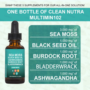OEM Sea <span class=keywords><strong>Moss</strong></span> Drops <span class=keywords><strong>2</strong></span> Fo Zl, All-in-one suplemen untuk Max penyerapan & Lebih Baik kesehatan, suplemen dengan biji hitam minyak Ashwagandha - Product Image 6