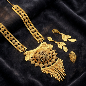 Collares de Moda al por Mayor, Chapados en Oro de 14K, 18K y 24K, Estilo Dubái, Juego de Joyería Turca, Diseño Tradicional Turco - Product Image 3
