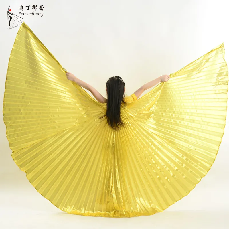 Children Dance Wear Performance Props Kids Belly Dance Accessories Egyptian Wings Gold Silver Isis Wings