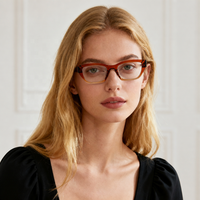 Monture en Acétate de Luxe Colorée pour Adultes – Montures Optiques Tendance en Acétate TR90 de Haute Qualité pour un Style Quotidien Élégant