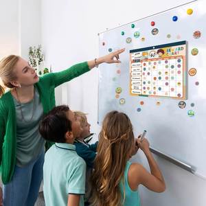 Bloc de Notas Grande Boho 32 para Niños, Sistema de Pegatinas Magnéticas con 2328 Pegatinas de Formas, Tabla de Recompensas de Comportamiento, Material de Papel - Product Image 4