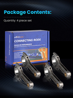 Bielles de connexion MaXpeedingrods pour Mazda MX5 MX-5 Miata B6 BP 1.6 1.8, avec boulons ARP, lot de 4 bielles