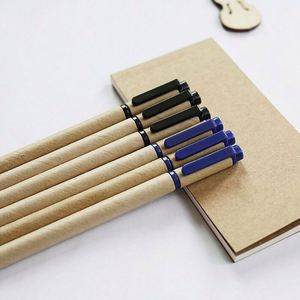 Custom Promotional Eco Friendly <b>Gift</b> Office School 1.0mm Cardboard Ball Pen with Recyclable Paper Tube - Product Image 2