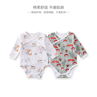 Jumpsuit bayi katun, jumpsuit lengan panjang kasual untuk bayi baru lahir, ukuran penutup kancing 12-18 bulan, Model baru musim gugur 100%