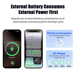 พาวเวอร์แบงค์แม่เหล็กไร้สายสำหรับ <span class=keywords><strong>iPhone</strong></span> ความจุ 5000mah 10000mah บางเฉียบ พกพาสะดวก ชาร์จเร็ว - Product Image 4