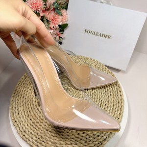 Zapatos de Tacón Alto para Mujer, Modelo 2025, 10CM, Transparentes, de PVC, con Punta en Pico - Product Image 2