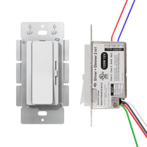 2 in 1 sürücü + Dimmer - CCT/<span class=keywords><strong>1CH</strong></span>/ON/OFF 120VAC 60Hz UL/FCC/sınıf 2 ayarlanabilir renk sıcaklığı ve kısılabilir güç kaynağı 60w 100w - Product Image 2
