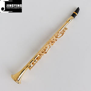 2024 Jingying música miniatura latón <span class=keywords><strong>viento</strong></span> <span class=keywords><strong>instrumentos</strong></span> musicales modelo, Mini clarinete modelo decoración del hogar instrumento <span class=keywords><strong>de</strong></span> cumpleaños regalo - Product Image 4