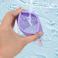 Petit Portefeuille en Silicone Personnalisé Mini Pochette à Serrage Sac à Monnaie Porte-Monnaie Cosmétique pour Filles Femmes