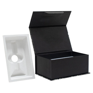 Custom Logo Shaver <b>Black</b> Paper <b>Box</b> Luxury Men's Razor <b>Gift</b> Set for Father's Day with Matt Lamination Embossing Printing Handling - Product Image 1