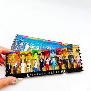 Boletos <span class=keywords><strong>de</strong></span> Ventana Personalizados Coloridos, Diseño <span class=keywords><strong>de</strong></span> Mercancía Estilo Dibujos Animados con Impresión a Doble Cara, Boleto Acrílico para Eventos <span class=keywords><strong>de</strong></span> Ídolos - Product Image 1