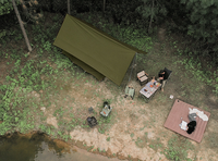 Offre Spéciale 4 saisons étanche Double couches 3-4 personnes Camping en plein air pique-nique cabane tente maison en forme de famille tente