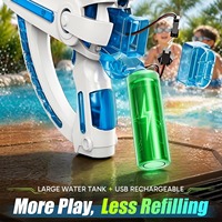 Jouets d'extérieur pour enfants YT, pistolet à eau électrique futuriste arc-en-ciel en forme d'ananas, pistolet à eau coloré pour enfants avec lumière