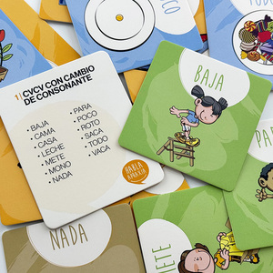 Scheda di memoria per bambini di alta qualità servizi di stampa educativi per bambini cognitivi stampa bambino schede <span class=keywords><strong>Flash</strong></span> personalizzate ad alto contrasto - Product Image 2