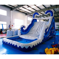 Toboggans gonflables aquatiques en PVC, très populaires et stimulants, grands toboggans gonflables pour adultes et enfants