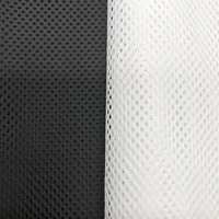 Respirant 100% Polyester chaîne tricot tente chaussure matériel maille tissu oeillet tissu pour sac à linge et chariot filet tissu