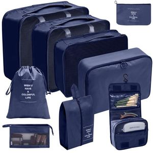 9Pcs Custom Accessories Luggage <b>Suitcase</b> Waterproof Fabric Wash for Clothes Storage Travel Organizer Bag Set - Product Image 5