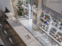 Étagères de pharmacie en bois personnalisables avec luminaires à LED pour les magasins médicaux et les pharmacies