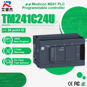 Nouveau Contrôleur de Programmation PLC Compact Modicon M241 TM241C24U Original avec 24 Entrées/Sorties et Sortie Transistor NPN 24V DC - Product Image 1