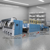 Máquina de Lavandería Industrial, Separador de Telas Automático Multiposición para Desplegar Sábanas, Equipo Alimentador