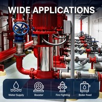 Pompe d'alimentation de chaudière multi-étages 2GC-5-5, 15 kW, 10 m³/h, en fonte pour chaudières et alimentation en eau industrielle